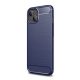 Gigapack iPhone 14 Plus Gigapack szilikon telefonvédő ütésállóság, karbon minta, SÖTÉTKÉK