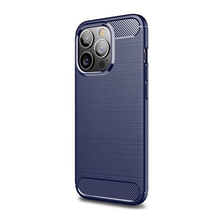 Gigapack iPhone 14 Pro Gigapack szilikon telefonvédő ütésállóság, karbon minta, SÖTÉTKÉK