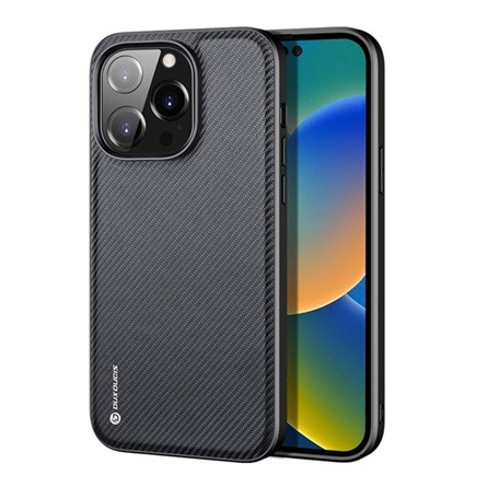 Dux Ducis iPhone 14 Pro DUX DUCIS FINO szilikon telefonvédő műanyag belső, rombusz, FEKETE