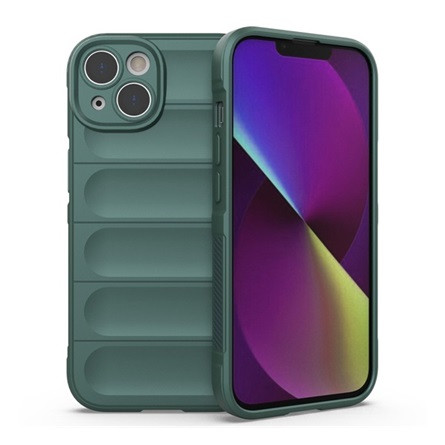 Gigapack iPhone 14 Plus Gigapack szilikon telefonvédő ütésállóság, 3D, SÖTÉTZÖLD