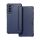 Gigapack Samsung S21 FE Gigapack tok álló, bőr hatású FLIP, karbon minta, SÖTÉTKÉK
