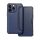 Gigapack iPhone 14 Pro Max Gigapack tok álló, bőr hatású FLIP, karbon minta, SÖTÉTKÉK
