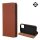 Gigapack iPhone 14 Plus Gigapack tok álló, valódi bőr FLIP, asztali tartó, BURGUNDY