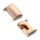 Gigapack Xiaomi Mi Band 7 Pro GIGAPACK Óraszíj csatlakozó adapter egyedi méret, 18mm, ROZÉARANY