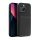 Gigapack iPhone 14 Plus Gigapack Szilikon telefonvédő ütésállóság, csíkos, FEKETE