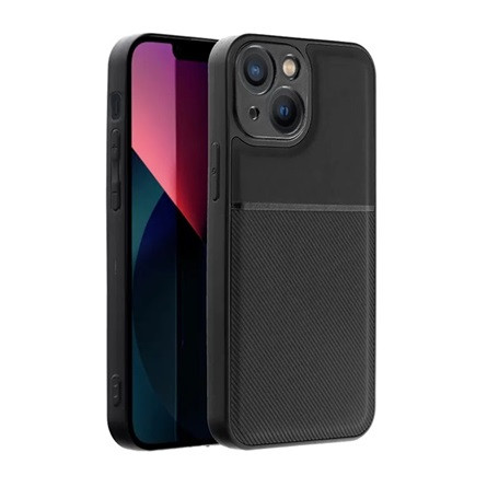 Gigapack iPhone 14 Plus Gigapack Szilikon telefonvédő ütésállóság, csíkos, FEKETE