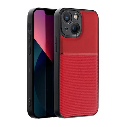Gigapack iPhone 14 Gigapack Szilikon telefonvédő ütésállóság, csíkos, PIROS