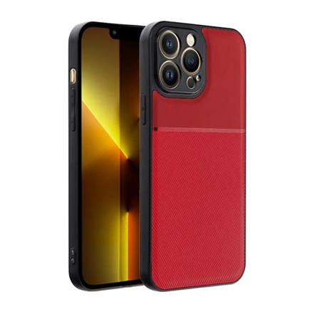 Gigapack iPhone 14 Pro Gigapack Szilikon telefonvédő ütésállóság, csíkos, PIROS