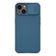 Nillkin iPhone 14 Plus NILLKIN CAMSHIELD PRO MAGNETIC műanyag telefonvédő ütésállóság, csíkos, SÖTÉTKÉK