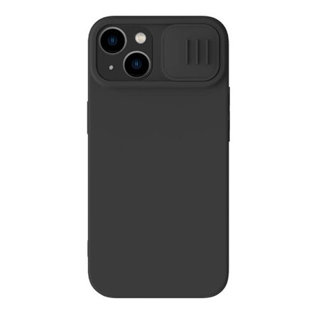 Nillkin iPhone 14 Plus NILLKIN CAMSHIELD SILKY MAGNETIC szilikon telefonvédő plüss belső, MagSafe, FEKETE