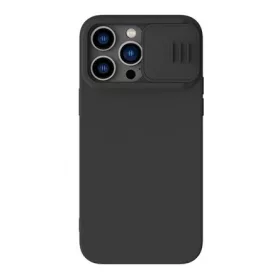   Nillkin iPhone 14 Pro NILLKIN CAMSHIELD SILKY MAGNETIC szilikon telefonvédő plüss belső, MagSafe, FEKETE