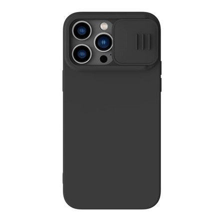 Nillkin iPhone 14 Pro Max NILLKIN CAMSHIELD SILKY szilikon telefonvédő matt, MagSafe, FEKETE