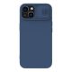 Nillkin iPhone 14 Plus NILLKIN CAMSHIELD SILKY szilikon telefonvédő matt, környezetbarát, SÖTÉTKÉK