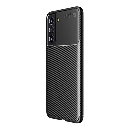 Gigapack Samsung S21 FE Gigapack szilikon telefonvédő ütésállóság, karbon minta, FEKETE