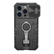 Nillkin iPhone 14 Pro Max NILLKIN CAMSHIELD ARMOR PRO defender szilikon telefonvédő ütésállóság, tartógyűrű, FEKETE