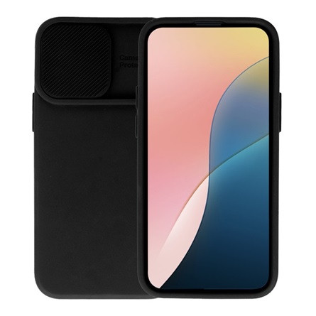 Gigapack iPhone 14 Gigapack szilikon telefonvédő matt, kameravédő, FEKETE