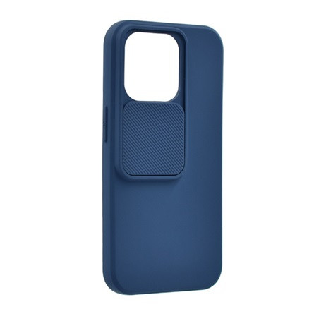 Gigapack iPhone 14 Pro Gigapack szilikon telefonvédő matt, kameravédő, SÖTÉTKÉK