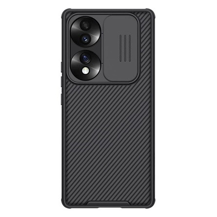 Nillkin Honor 70 NILLKIN CAMSHIELD PRO szilikon telefonvédő ütésállóság, csíkos, FEKETE