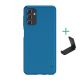 Nillkin Samsung A13 5G NILLKIN SUPER FROSTED műanyag telefonvédő gumírozott, érdes felület + asztali tartó, SÖTÉTKÉK
