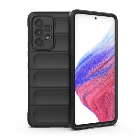 Gigapack Samsung A53 Gigapack Szilikon telefonvédő ütésállóság, 3D, FEKETE