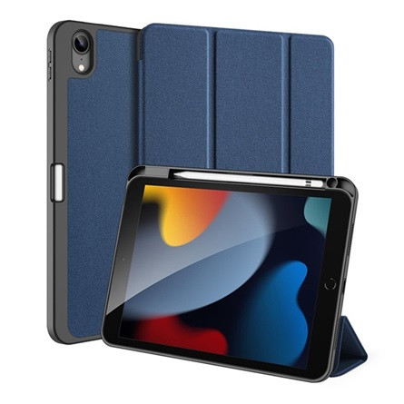 Dux Ducis IPAD 10.9 (2022) DUX DUCIS DOMO tok álló, bőr hatású aktív, textil minta, SÖTÉTKÉK