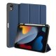 Dux Ducis IPAD 10.9 (2022) DUX DUCIS DOMO tok álló, bőr hatású aktív, textil minta, SÖTÉTKÉK
