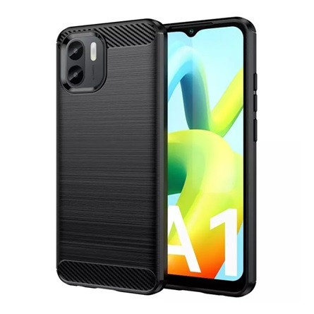 Gigapack Redmi A2 Gigapack Szilikon telefonvédő ütésállóság, karbon minta, FEKETE