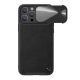 Nillkin iPhone 14 Pro Max NILLKIN CAMSHIELD LEATHER műanyag telefonvédő ütésállóság, kameravédő, FEKETE