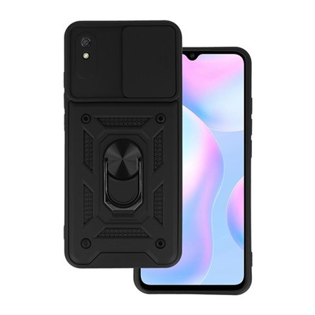 Gigapack Redmi 9A Gigapack Defender szilikon telefonvédő ütésállóság, kameravédő, FEKETE