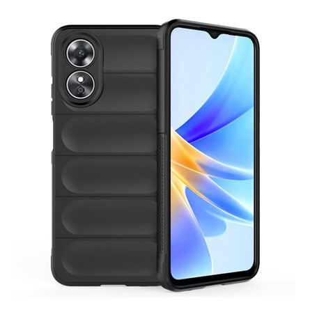 Gigapack Oppo A17 Gigapack szilikon telefonvédő ütésállóság, 3D, FEKETE