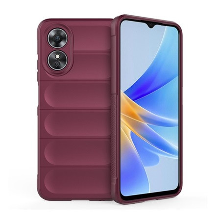 Gigapack Oppo A17 Gigapack szilikon telefonvédő ütésállóság, 3D, BORDÓ