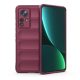 Gigapack Xiaomi 12 Pro Gigapack szilikon telefonvédő ütésállóság, 3D, BORDÓ