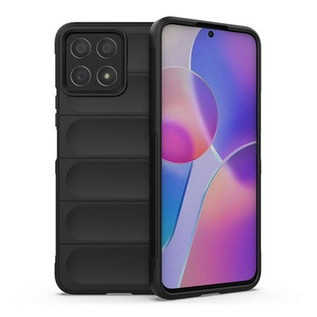Gigapack Honor X8 4G Gigapack szilikon telefonvédő ütésállóság, 3D, FEKETE