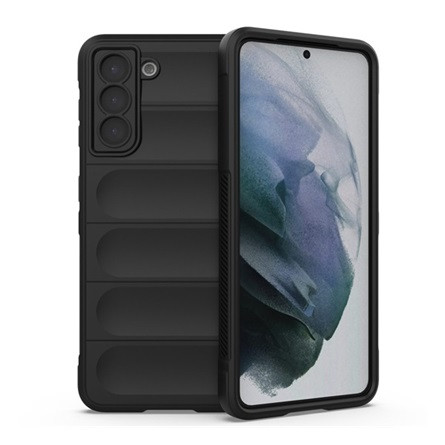 Gigapack Samsung S21 GIGAPACK Szilikon telefonvédő ütésállóság, 3D, FEKETE