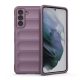 Gigapack Samsung S21 GIGAPACK Szilikon telefonvédő ütésállóság, 3D, LILA