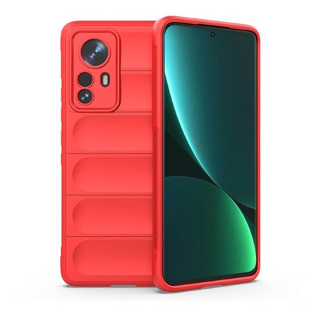 Gigapack Xiaomi 12 Pro Gigapack szilikon telefonvédő ütésállóság, 3D, PIROS