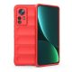 Gigapack Xiaomi 12 Pro Gigapack szilikon telefonvédő ütésállóság, 3D, PIROS