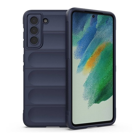 Gigapack Samsung S21 FE Gigapack szilikon telefonvédő ütésállóság, 3D, SÖTÉTKÉK