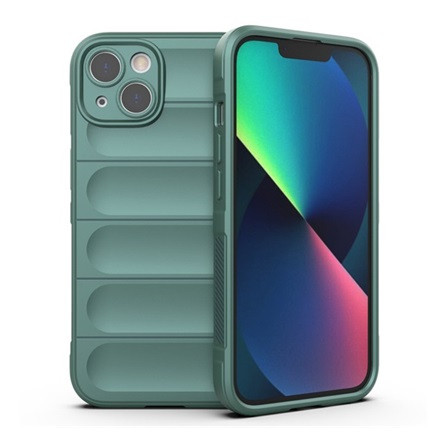 gigapack iPhone 13 GIGAPACK szilikon telefonvédő ütésállóság, 3D, SÖTÉTZÖLD