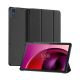 Dux Ducis Lenovo Tab M10 5G DUX DUCIS DOMO tok álló, bőr hatású aktív FLIP, textil minta, FEKETE