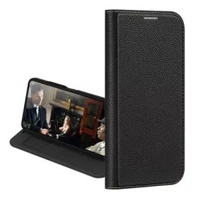   Dux Ducis Samsung S23 Plus DUX DUCIS SKIN X2 tok álló, bőr hatású FLIP, asztali tartó, FEKETE