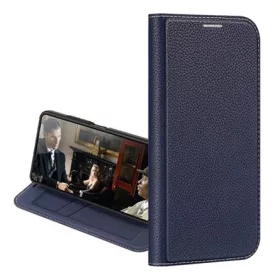   Dux Ducis Samsung S23 Plus DUX DUCIS SKIN X2 tok álló, bőr hatású FLIP, asztali tartó, SÖTÉTKÉK