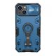 Nillkin iPhone 14 NILLKIN CAMSHIELD ARMOR PRO defender szilikon telefonvédő ütésállóság, tartógyűrű, SÖTÉTKÉK