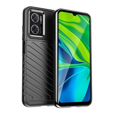 Gigapack Redmi 10 5G Gigapack Szilikon telefonvédő ütésállóság, dombor minta, FEKETE
