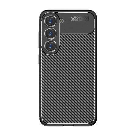 Gigapack Samsung S23 Gigapack szilikon telefonvédő ütésállóság, karbon minta, FEKETE