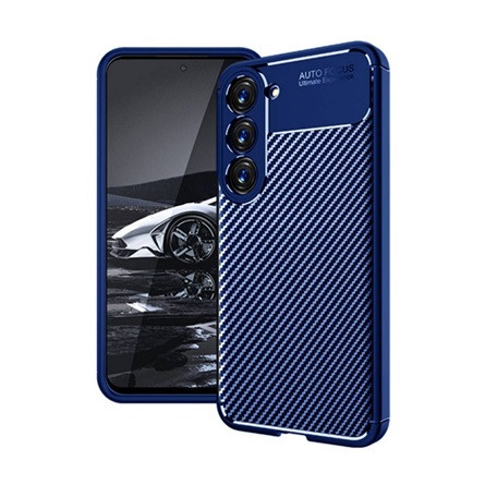 Gigapack Samsung S23 Plus Gigapack szilikon telefonvédő ütésállóság, karbon minta, SÖTÉTKÉK