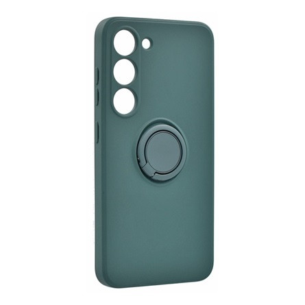 Gigapack Samsung S23 Plus Gigapack szilikon telefonvédő tartógyűrű, kameravédő, SÖTÉTZÖLD