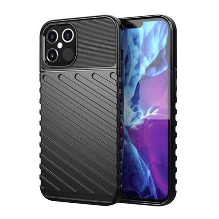 Gigapack Xiaomi 13 Gigapack szilikon telefonvédő ütésállóság, dombor minta, FEKETE