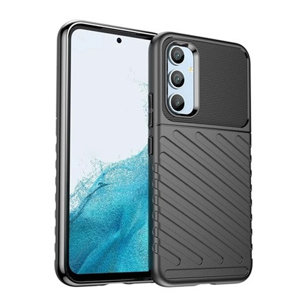 Gigapack Samsung A54 5G Gigapack szilikon telefonvédő ütésállóság, dombor minta, FEKETE