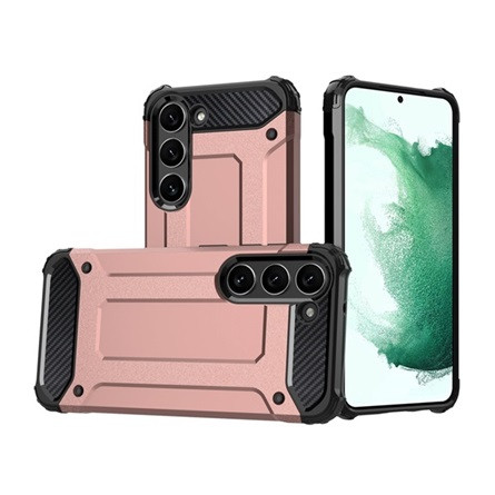 Gigapack Samsung S23 Plus Gigapack Defender szilikon telefonvédő ütésállóság, fémhatás, RÓZSASZÍN